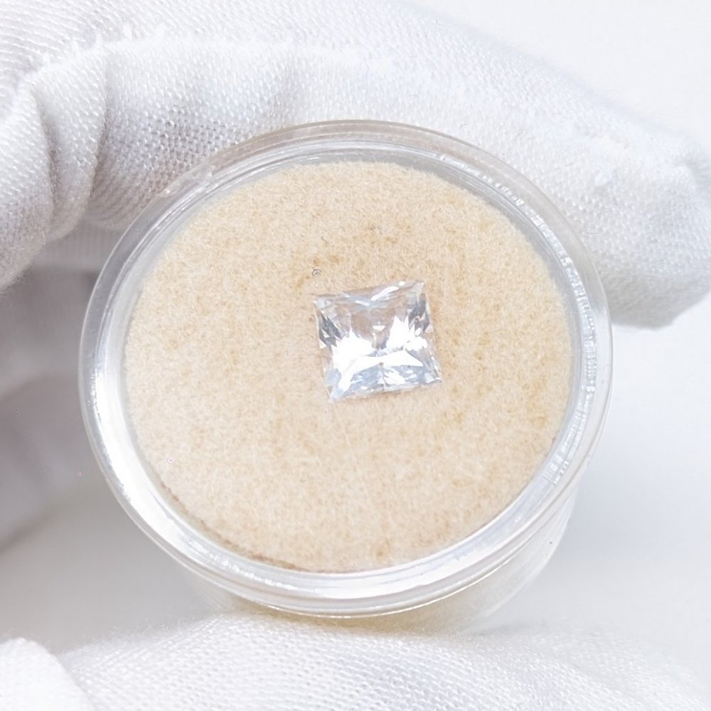 New 2.5ctw 7x7 Princess Cut Loose Yttrium Aluminium Garnet (YAG) Gemstone